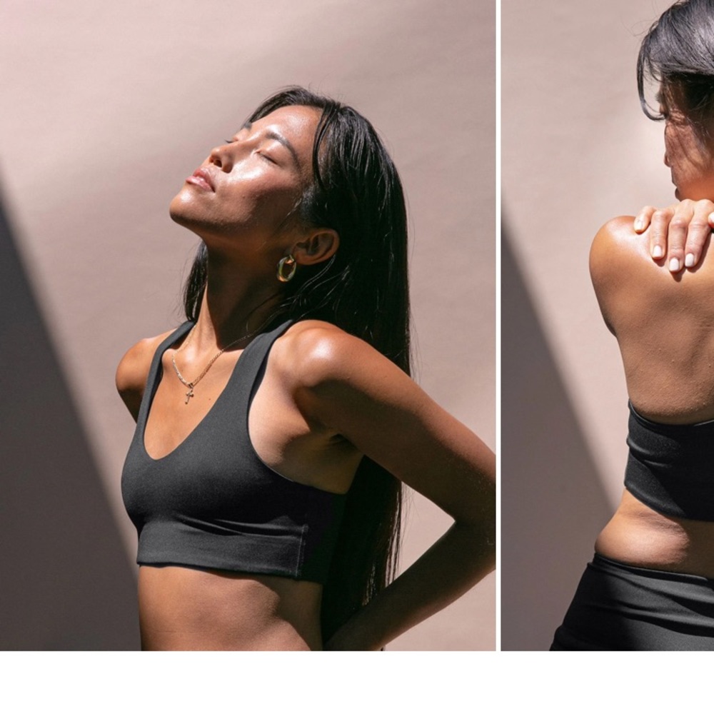 Girlfriend Collective black Lola FLOAT bra